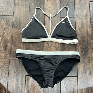 Nike 2 piece bikini. Black and metallic silver - Sporty and Sexy — excellent!